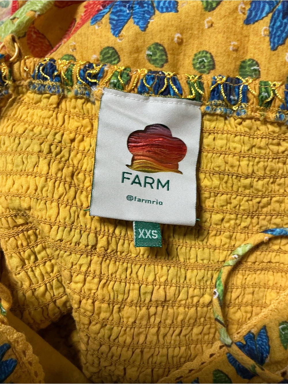 Farm Rio Summer Garden Maxi Dress XXS - Picture 13 of 16